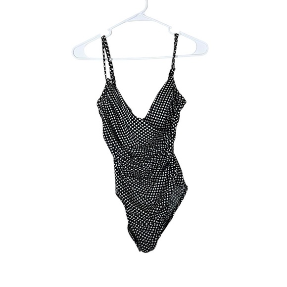 Magicsuit by Miraclesuit Polka Dot One Piece Swimsuit Size 10 - Picture 1 of 10